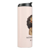 Mooie zwarte moeder en dochter (10) thermosbeker (Gedraaid links)