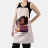 Mooie zwarte moeder en dochter (12) schort (Insitu)