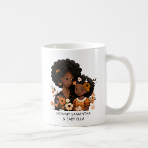 Mooie zwarte moeder en dochter (16) koffiemok
