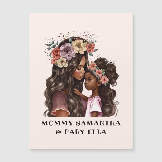 Mooie zwarte moeder en dochter (2) (Voorkant)