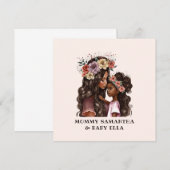 Mooie zwarte moeder en dochter (2) (Voorkant / Achterkant)