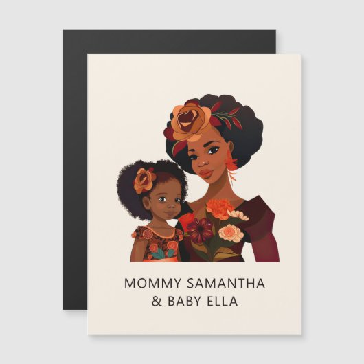 Mooie zwarte moeder en dochter (20) (Voorkant / Achterkant)