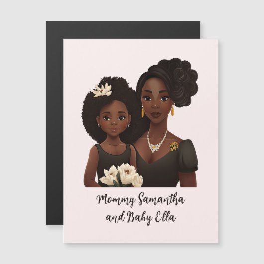 Mooie zwarte moeder en dochter (23) (Voorkant / Achterkant)