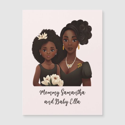 Mooie zwarte moeder en dochter (23) (Voorkant)