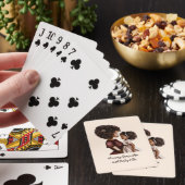 Mooie zwarte moeder en dochter (26) pokerkaarten (Insitu)