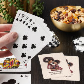 Mooie zwarte moeder en dochter (27) pokerkaarten (Insitu)