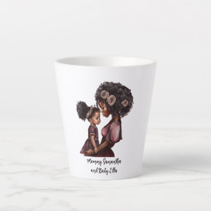 Mooie zwarte moeder en dochter (28) latte mok