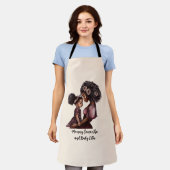 Mooie zwarte moeder en dochter (28) schort (Gedragen)