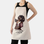 Mooie zwarte moeder en dochter (28) schort (Insitu)