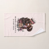 Mooie zwarte moeder en dochter (3) bad handdoek (Handdoek)