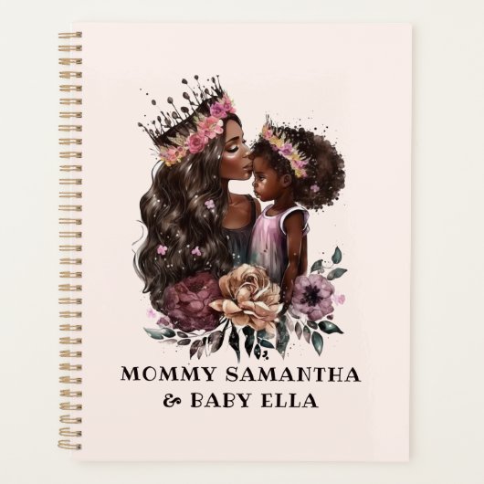 Mooie zwarte moeder en dochter (3) planner (Voorkant)