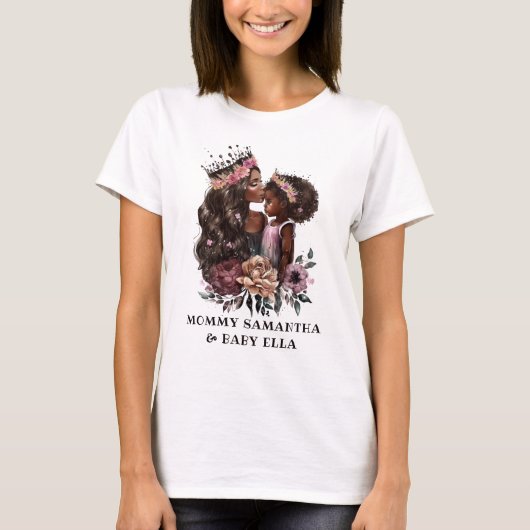 Mooie zwarte moeder en dochter (3) t-shirt (Voorkant)