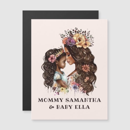 Mooie zwarte moeder en dochter (4) (Voorkant / Achterkant)