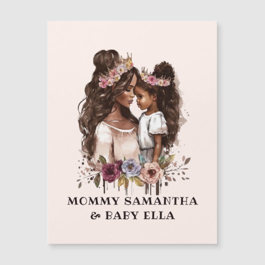 Mooie zwarte moeder en dochter (5) (Voorkant)