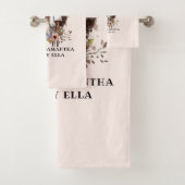 Mooie zwarte moeder en dochter (5) bad handdoek (Insitu)