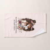 Mooie zwarte moeder en dochter (5) bad handdoek (Handdoek)