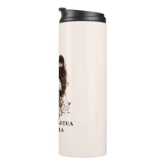 Mooie zwarte moeder en dochter (5) thermosbeker (Geroteerd rechts)