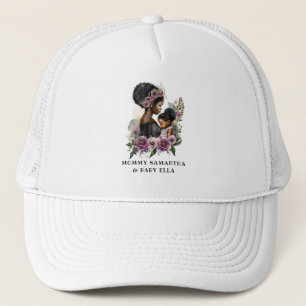 Mooie zwarte moeder en dochter (6) trucker pet