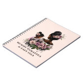 Mooie zwarte moeder en dochter (7) notitieboek (Linkerzijde)