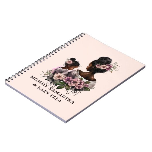 Mooie zwarte moeder en dochter (7) notitieboek (Linkerzijde)