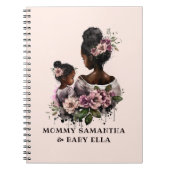 Mooie zwarte moeder en dochter (7) notitieboek (Voorkant)