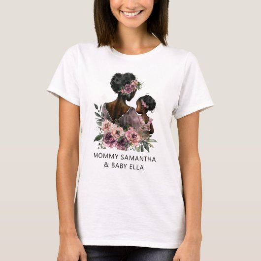 Mooie zwarte moeder en dochter (8) t-shirt (Voorkant)