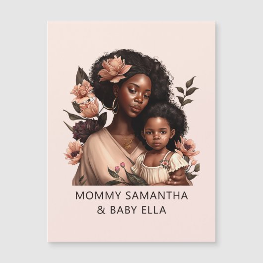 Mooie zwarte moeder en dochter (9) (Voorkant)