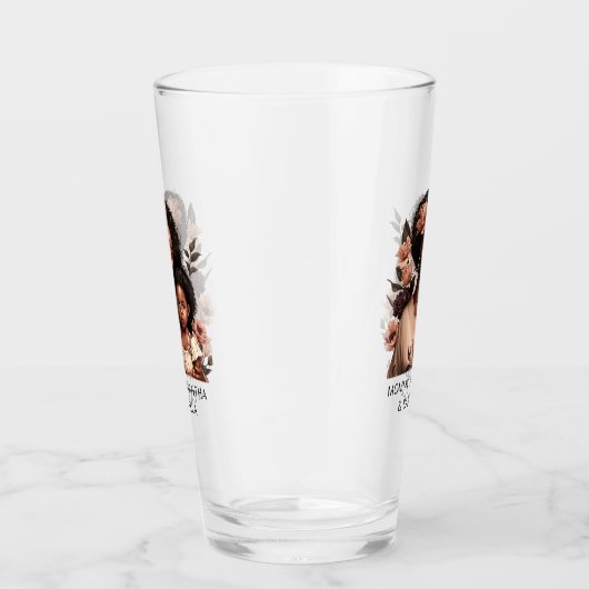 Mooie zwarte moeder en dochter (9) glas (Rechts)