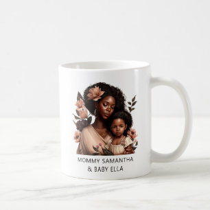 Mooie zwarte moeder en dochter (9) koffiemok
