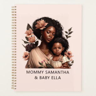 Mooie zwarte moeder en dochter (9) planner