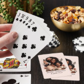 Mooie zwarte moeder en dochter (9) pokerkaarten (Insitu)