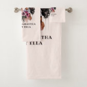 Mooie zwarte moeder en dochter bad handdoek (Insitu)