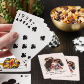 Mooie zwarte moeder en dochter pokerkaarten (Insitu)