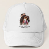 Mooie zwarte moeder en dochter trucker pet (Voorkant)