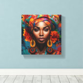 MOOIE ZWARTE MUURKUNST CANVAS AFDRUK (Insitu (Houten vloer))