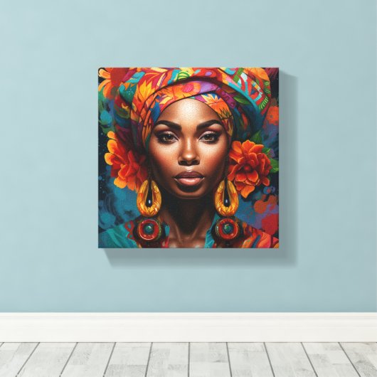 MOOIE ZWARTE MUURKUNST CANVAS AFDRUK (Insitu (Houten vloer))