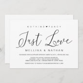 Mooie Zwarte Niets ingewikkelds Alleen Liefde, Elo Kaart (Voorkant / Achterkant)