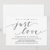 Mooie Zwarte Niks Gekunsteld Gewoon Liefde, Elopem Kaart (Voorkant / Achterkant)