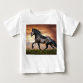 Mooie zwarte paard (Voorkant)