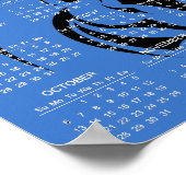 Mooie Zwarte Paard 2024 Agenda Poster (Hoek)