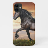 Mooie zwarte paard Case-Mate iPhone case (Achterkant)