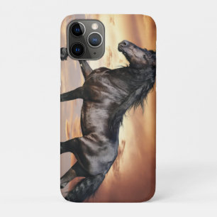 Mooie zwarte paard Case-Mate iPhone case