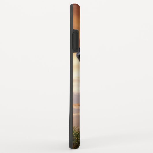 Mooie zwarte paard Case-Mate iPhone case (Achterkant/rechts)