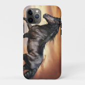 Mooie zwarte paard Case-Mate iPhone case (Achterkant)