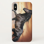 Mooie zwarte paard Case-Mate iPhone case (Achterkant)