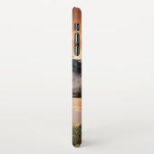 Mooie zwarte paard iPhone hoesje (Linkerkant)