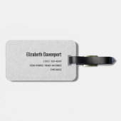 Mooie zwarte paarse kop portret Waterverf Bagagelabel (Achterkant horizontaal)