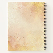 Mooie zwarte paarse kop portret Waterverf Notitieboek (Achterkant)