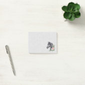 Mooie zwarte paarse kop portret Waterverf Post-it® Notes (Kantoor)