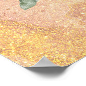 Mooie zwarte paarse kop portret Waterverf Poster (Hoek)